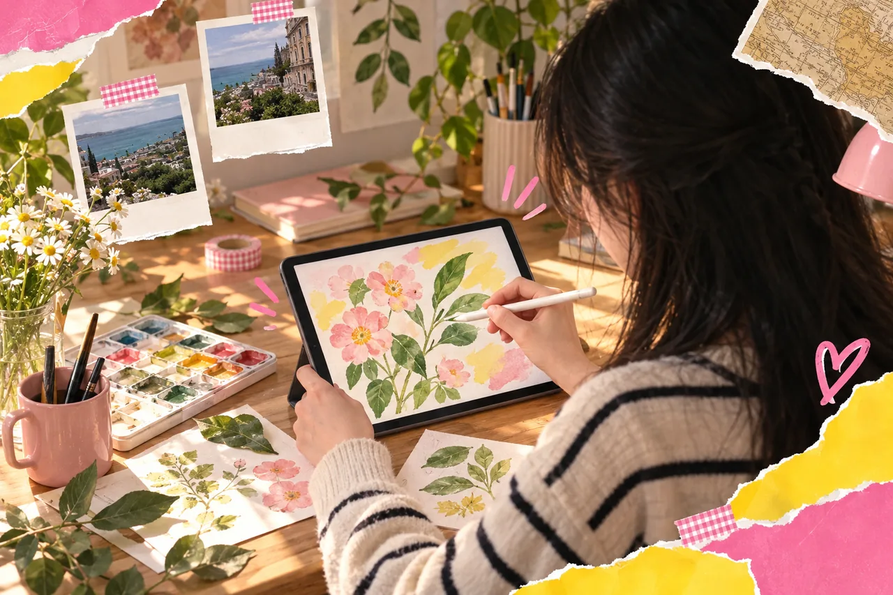 Nếu bạn vẽ hoặc dùng ứng dụng sáng tạo