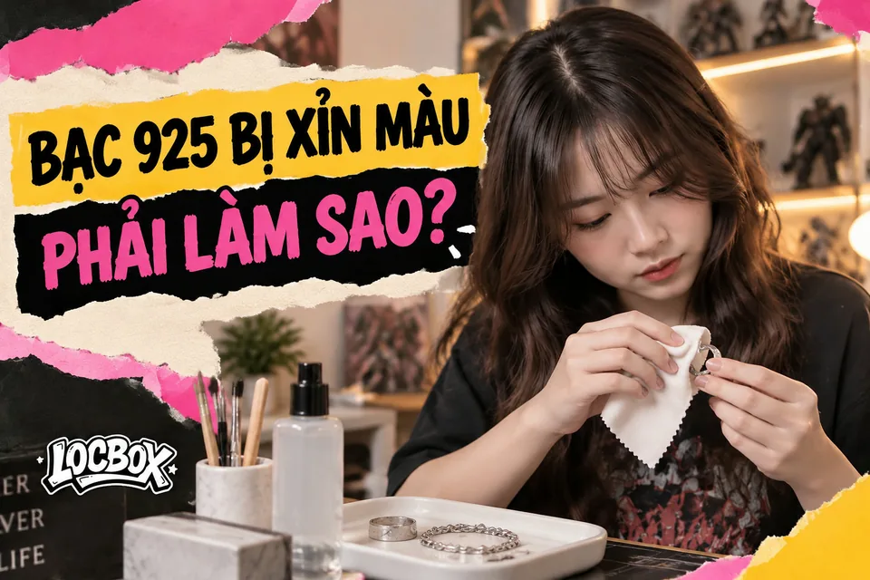 Bạc 925 bị xỉn màu phải làm sao mà không hỏng lớp mạ rhodium?