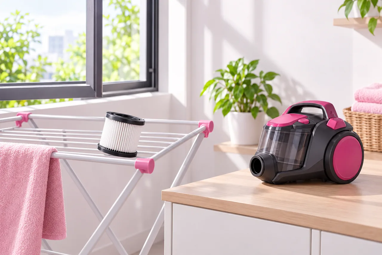 Bước 4: Để bộ lọc khô hoàn toàn