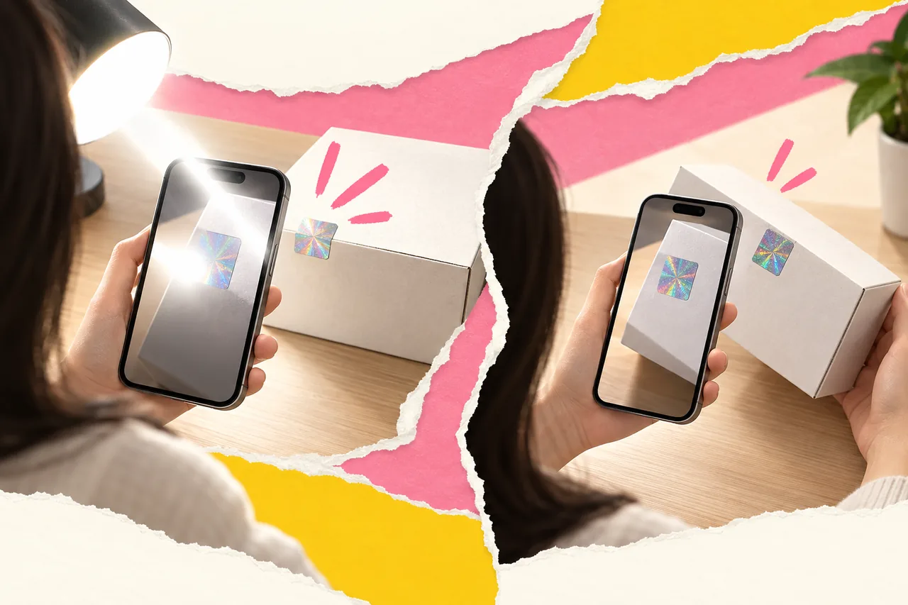 QR không quét được vì tem bóng