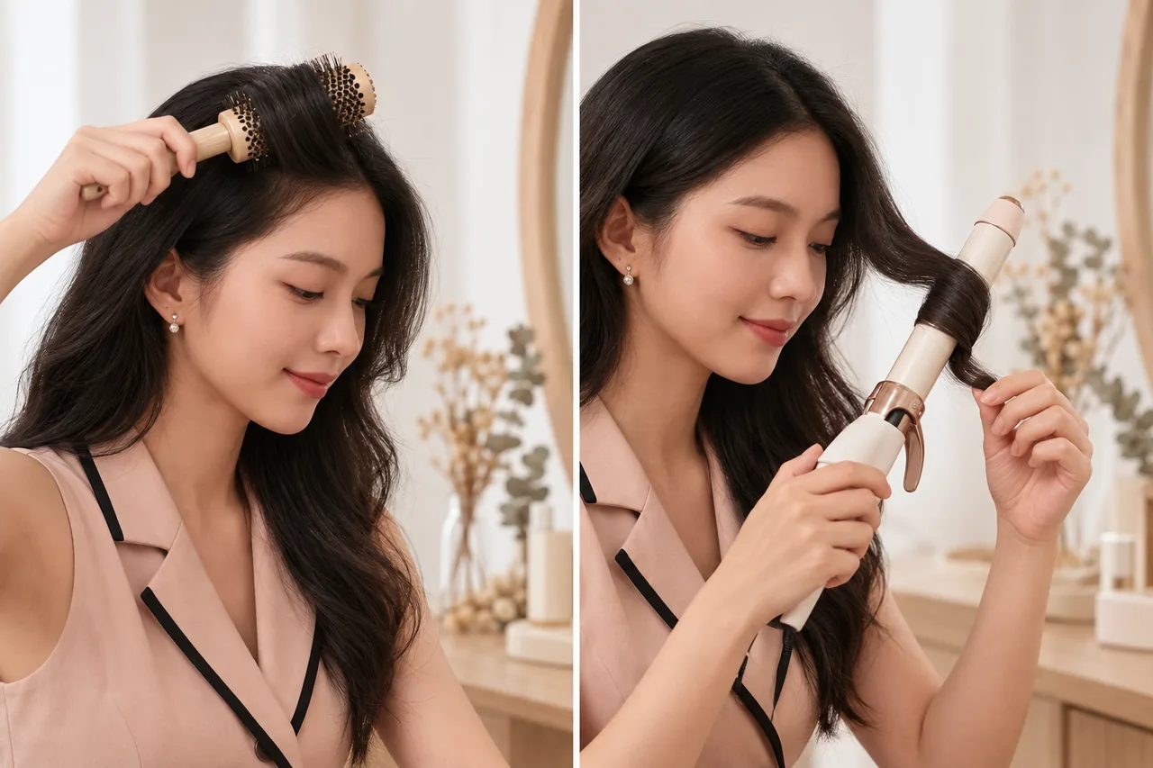 Vì sao tóc mỏng cần đầu chải hơn đầu cuốn?