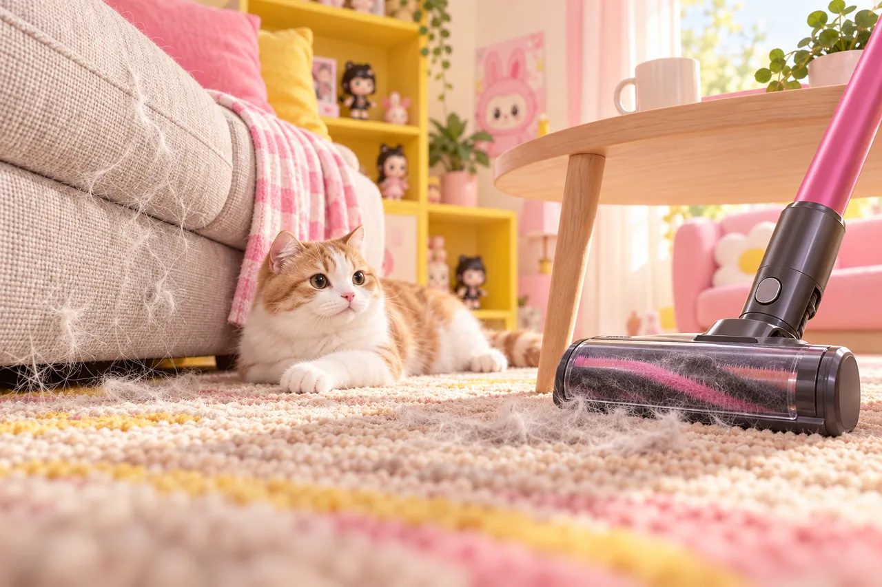 Căn hộ nhỏ nhưng có thảm và thú cưng