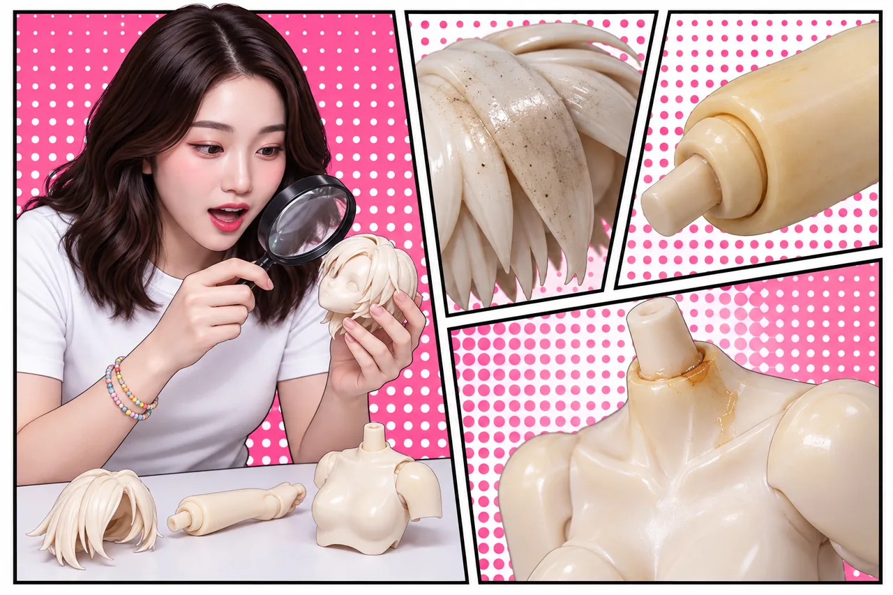 Phân biệt figure ố vàng, bám bẩn và đổi màu vật liệu