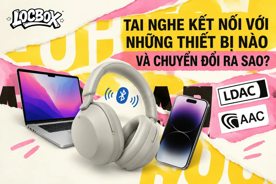 Ghép nối đa điểm Bluetooth và codec LDAC, AAC khác nhau thế nào?