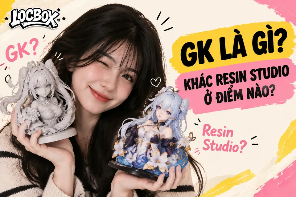 GK là gì và khác resin studio ở điểm nào? Cách phân biệt dễ hiểu