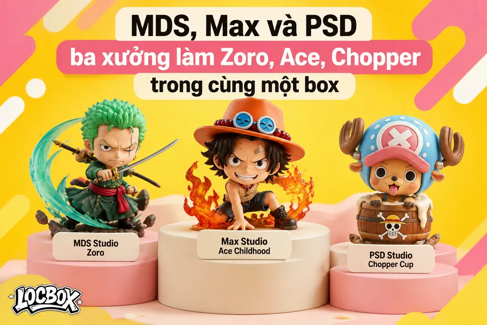 Hồ sơ studio MDS, Max và PSD: ba xưởng làm Zoro, Ace và Chopper trong cùng một box