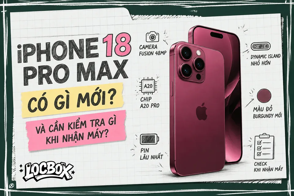 iPhone 18 Pro Max có gì mới và cần kiểm tra gì khi nhận máy?