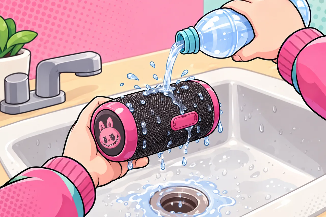 Bước 3: Xả nhẹ bằng nước ngọt sạch