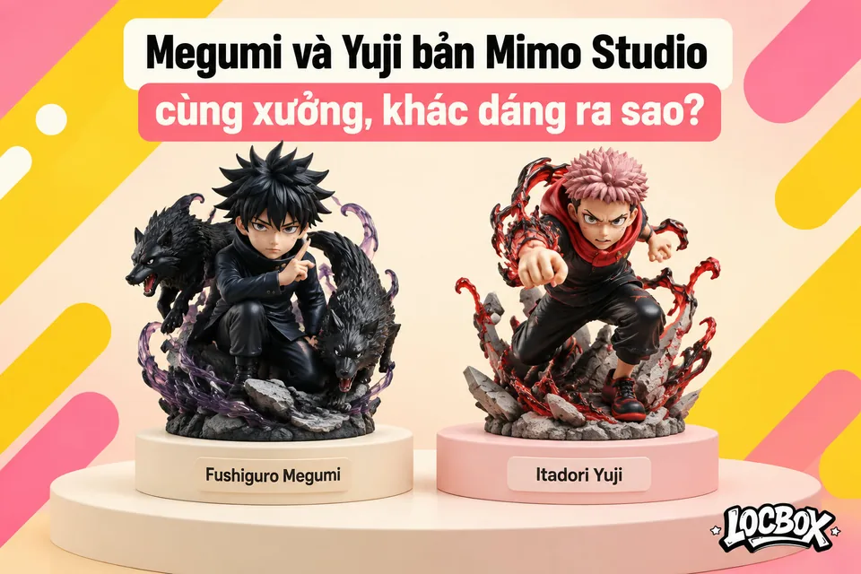 Megumi và Yuji bản Mimo Studio: hai mô hình cùng xưởng, khác dáng ra sao