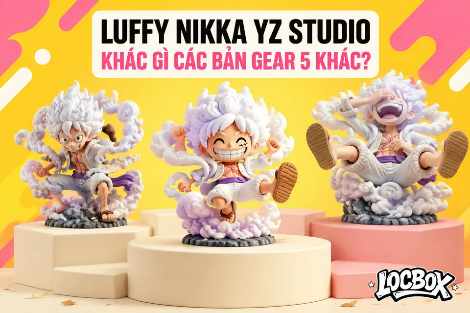 Mô hình Luffy Nikka bản YZ Studio khác gì các bản Gear 5 khác?