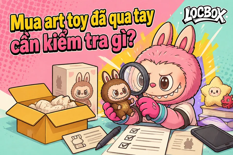 Mua art toy thứ cấp (hàng đã qua tay) cần kiểm tra gì? Checklist trước khi chuyển tiền