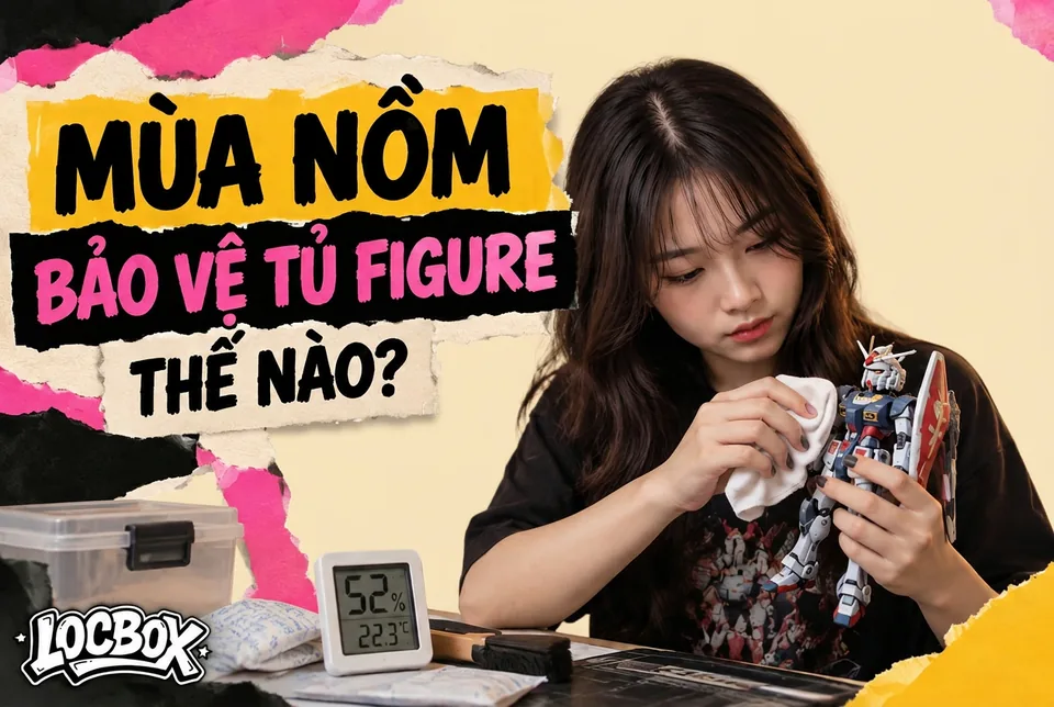 Mùa nồm bảo vệ tủ figure thế nào để không ẩm mốc? Quy trình thực tế 2026
