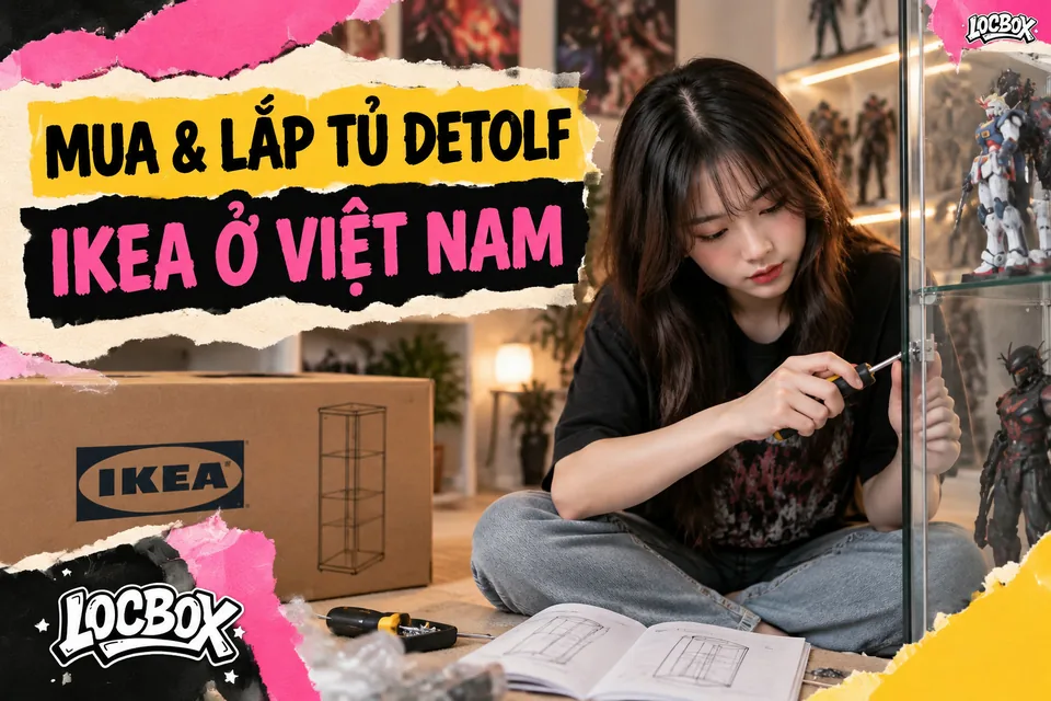 Mua và lắp tủ Detolf IKEA ở Việt Nam cho người mới sưu tầm