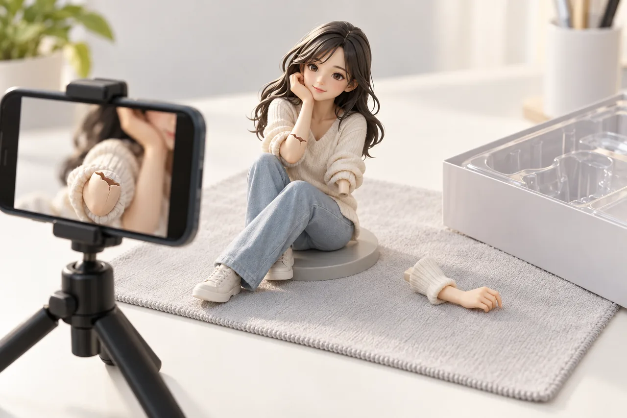 Figure có lỗi gãy, nứt hoặc sơn bất thường