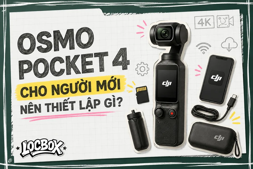 Osmo Pocket 4 cho người mới quay vlog nên thiết lập gì trước?