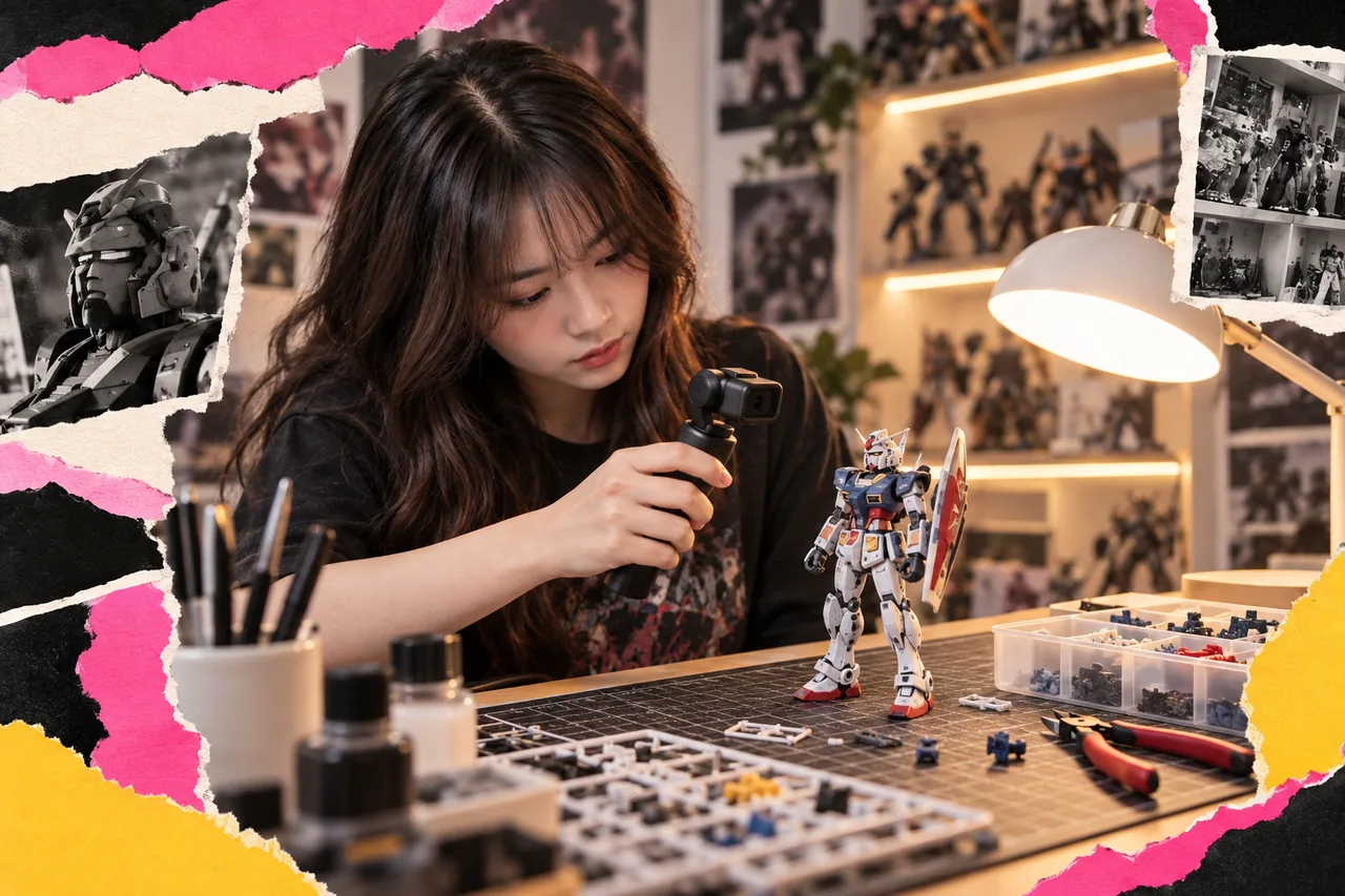 Quay bàn làm việc, figure và Gunpla