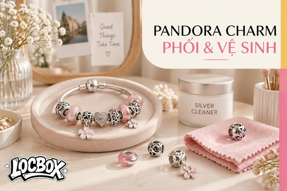 Pandora charm phối vòng thế nào cho hợp và cách vệ sinh bạc không xỉn màu