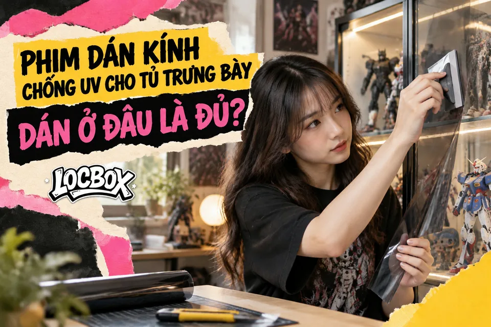 Phim dán kính chống UV cho tủ trưng bày: dán ở đâu là đủ?