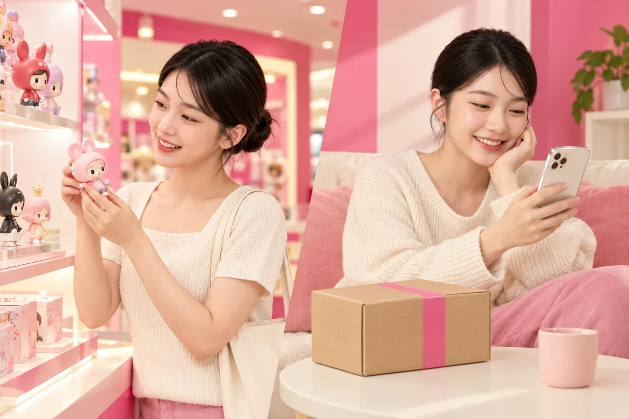 Đi cửa hàng Pop Mart hay tìm trải nghiệm online?