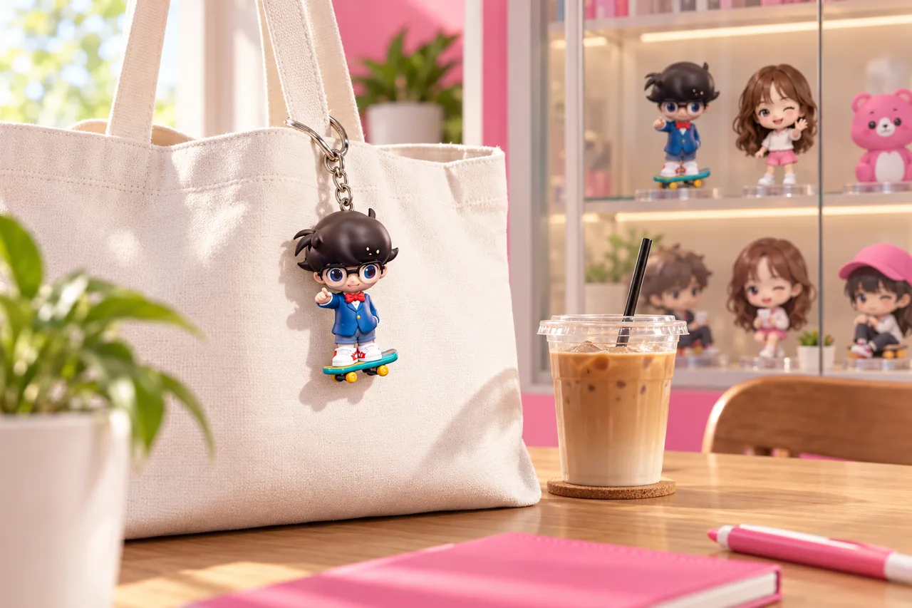2. Móc khóa đưa art toy ra khỏi tủ