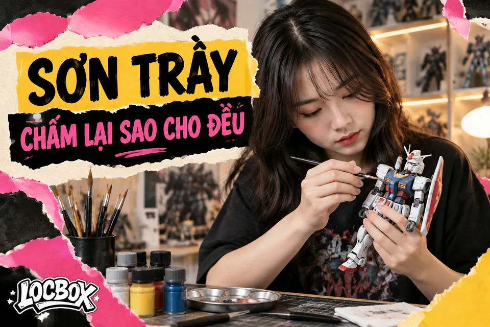 Sơn trầy trên figure và Gunpla: chấm lại màu sao cho đều