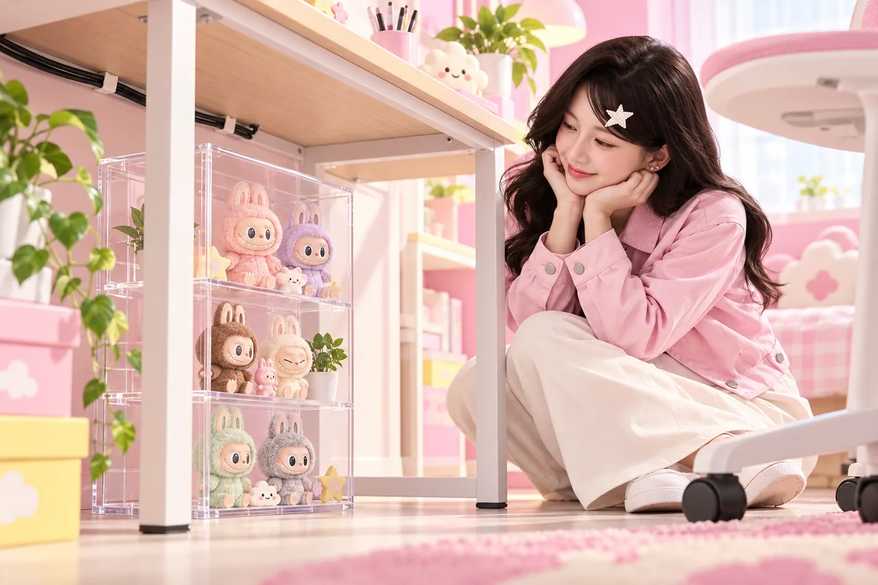 Cách sắp xếp trong tủ dưới gầm bàn
