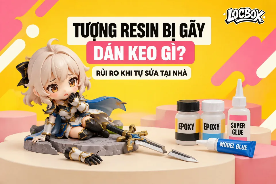 Tượng resin bị gãy nên dán keo gì, rủi ro khi tự sửa tại nhà