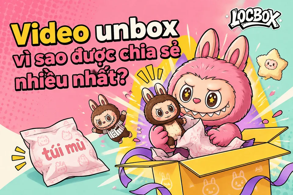 Video unbox vì sao được chia sẻ nhiều nhất trong cộng đồng blind box?